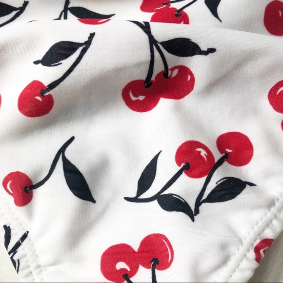 NWT Shoshanna Swimwear White Cherry Bottoms - Picture 5 of 7